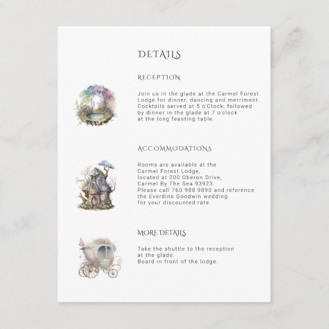 Trollskog Bröllop  Tilläggskort (Framsida)