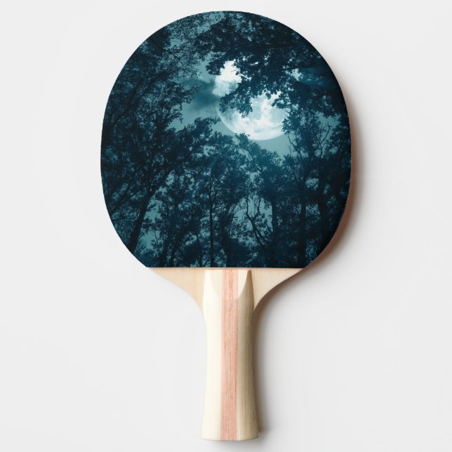 Trollskogen under fullmåne pingisracket (Framsidan)