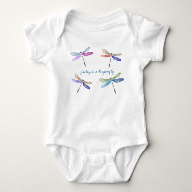 Trollslända | Babykroppsoverall T Shirt (Framsida)