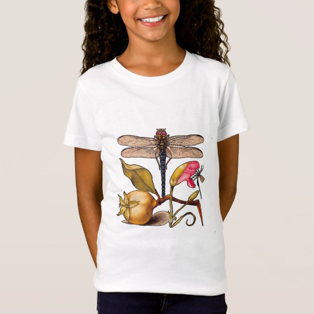 Trollslända Botanisk Natur Vilda Djur Hoefnagel Ko T-shirt (Framsida)