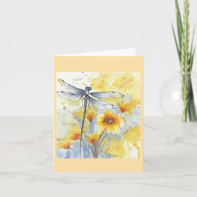 Trollslända i blommor av Sherry Kort (Framsida)