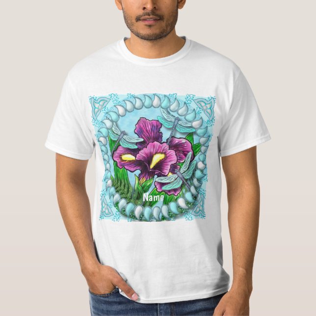 Trollslända  Iris  T Shirt (Framsida)