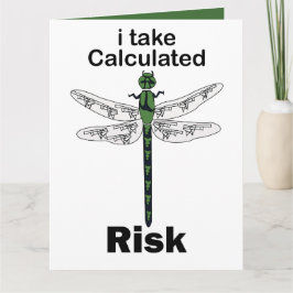 Trollslända Jag Tar Beräknad Risk Roligt Kort