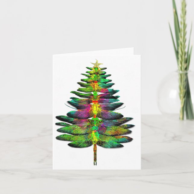 Trollslända julgran Trollslända Xmas  Kort (Framsida)