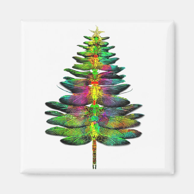 Trollslända julgran Trollslända Xmas  Magnet (Framsidan)