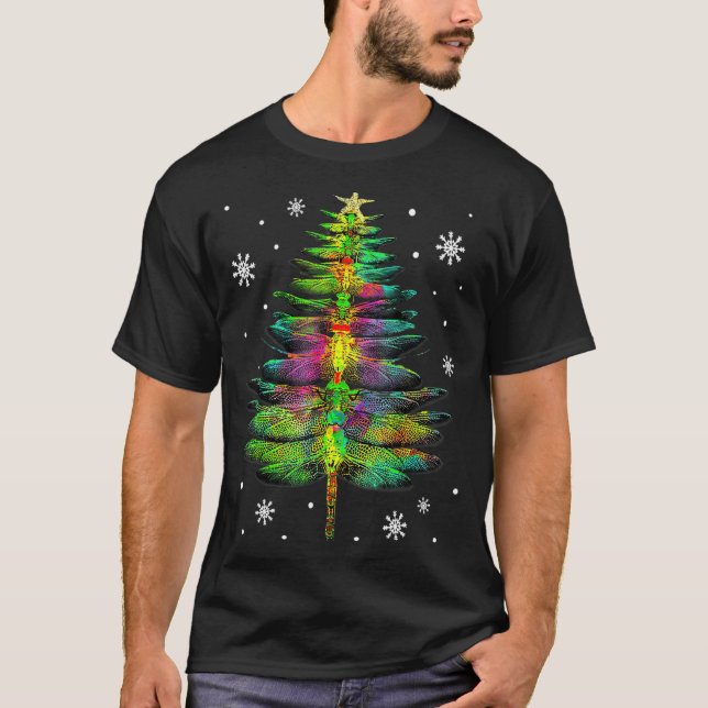 Trollslända julgran Trollslända Xmas  T Shirt (Framsida)