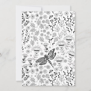 Trollslända och blommor