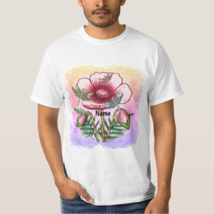 Trollslända Röd Vallmo T Shirt
