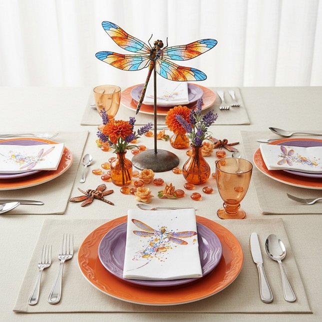 Trollslända stänk pappersservett (Skapare uppladdad)