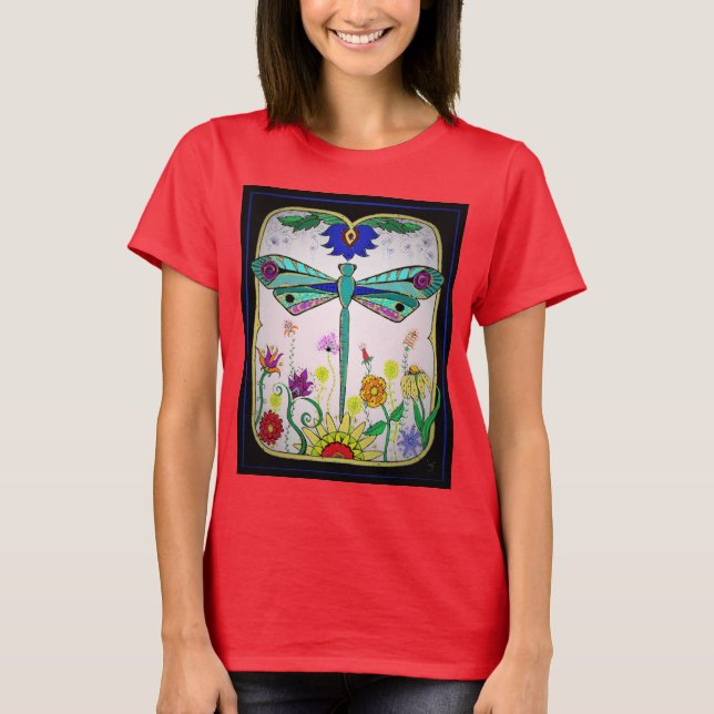 Trollslända  t shirt (Framsida)