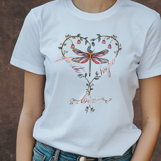 Trollslända tro, hopp, kärlek | Kristet T Shirt
