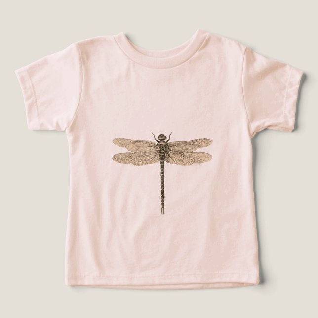 Trollslända Vintage Antik Klassisk Natur Tröja (Design Framsida)