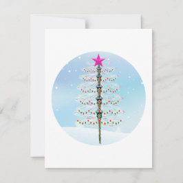 Trollslända Vinter Träd - Julkort - Yule