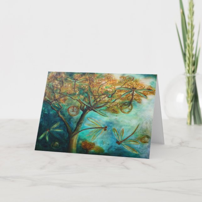 Trollsländas flört helgkort (Framsida)