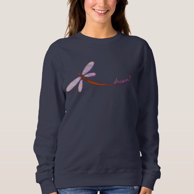 Trollsländedröm Abstrakt konst att bära T Shirt (Framsida)