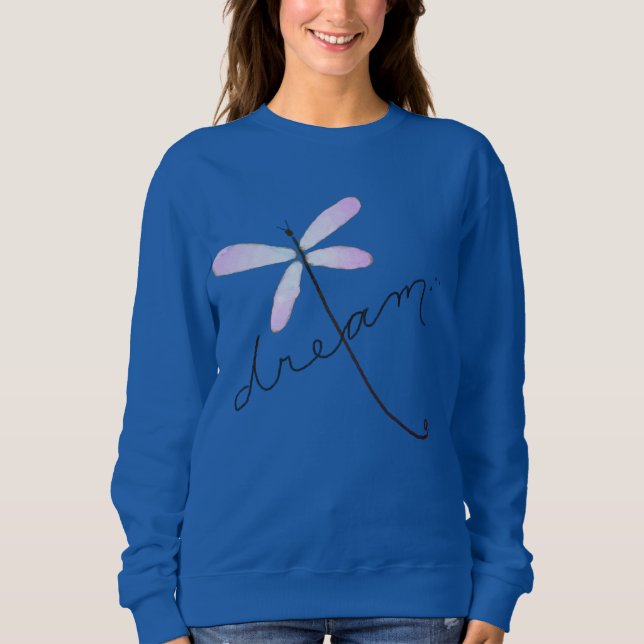 Trollsländedröm Abstrakt konst att bära T Shirt (Framsida)