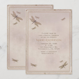 Trollsländor Vintage Trollslända Elegant Inbjudan