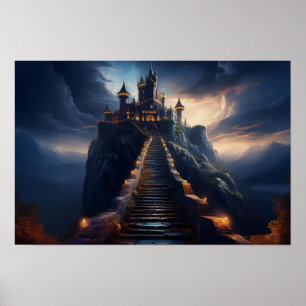 Trollslottet på bergstoppen poster