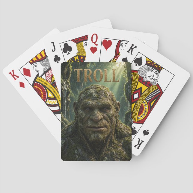 Trollspelkort, pokerkort casinokort (Baksidan)