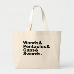 Trollspö & Pentacles & Kopp & Swords Styrkort Jumbo Tygkasse
