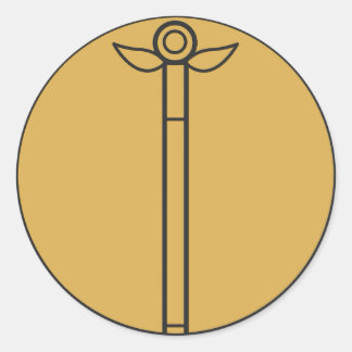 Trollspö Runt Klistermärke