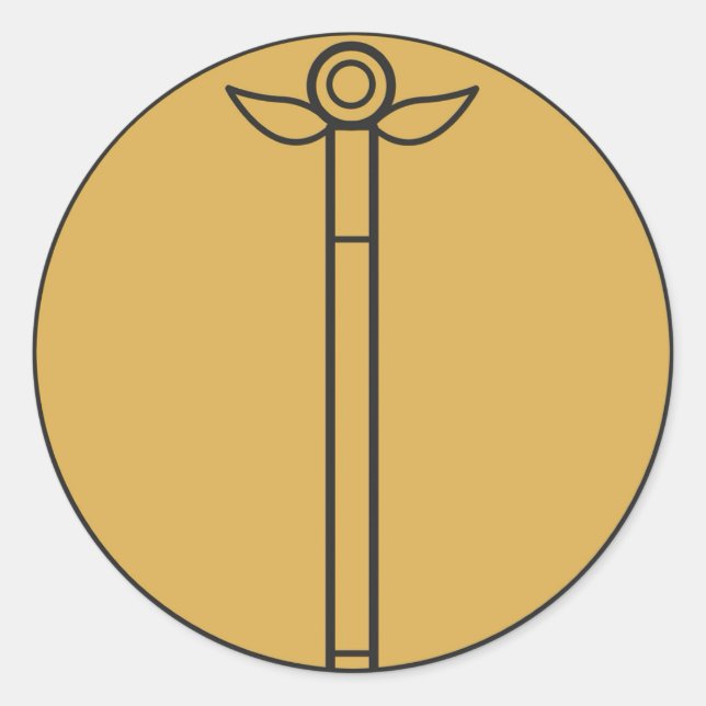 Trollspö Runt Klistermärke (Framsida)