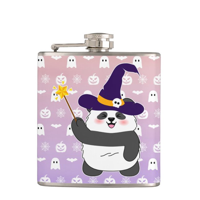 Trollspöet Halloween Cute Baby Panda Witch Magic Fickplunta (Framsidan)