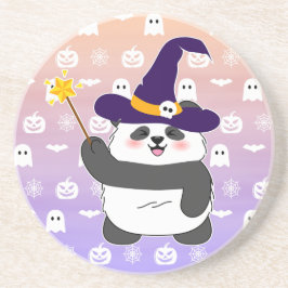 Trollspöet Halloween Cute Baby Panda Witch Magic Underlägg
