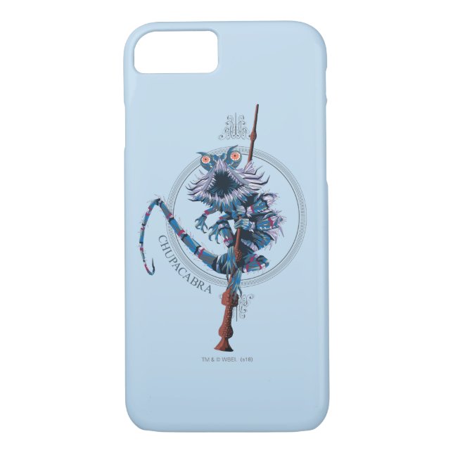 Trollspöet tecknad Chupacabra & Elder Case-Mate iPhone Skal (Baksida)