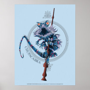 Trollspöet tecknad Chupacabra & Elder Poster