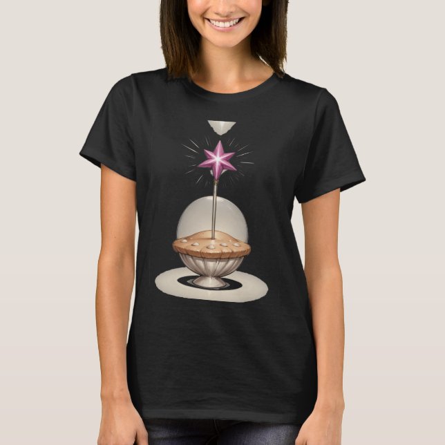 Trollspöet Trippy crystal Magic MushRume Tea kopp T Shirt (Framsida)