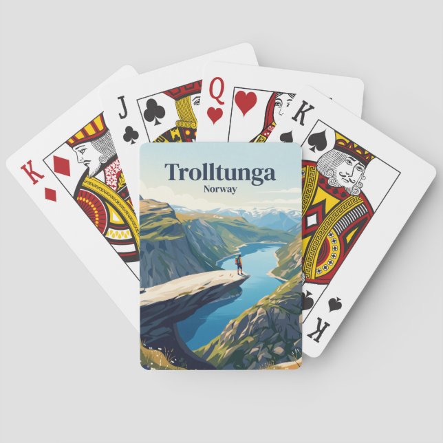 Trolltunga Norge Casinokort (Baksidan)