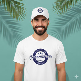 Trolovad mans dräkt för livets blå cirkulära vapen t shirt