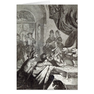 Trolovning av den franska princessen till Richard Hälsningskort