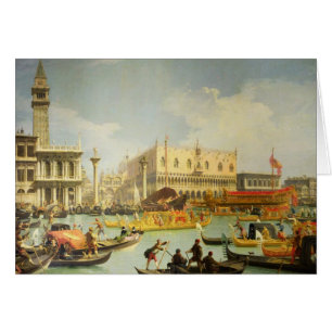 Trolovningen av den Venetian dogen till Adriatic Hälsningskort