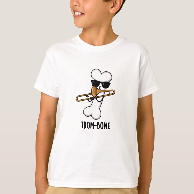 Trom-bone Funny Music Trombone Pun T Shirt (Framsida)