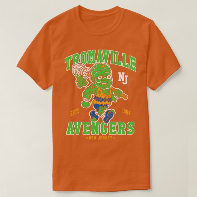 Tromaville Avengers 80s Sports Mascot T Shirt (Design framsida)