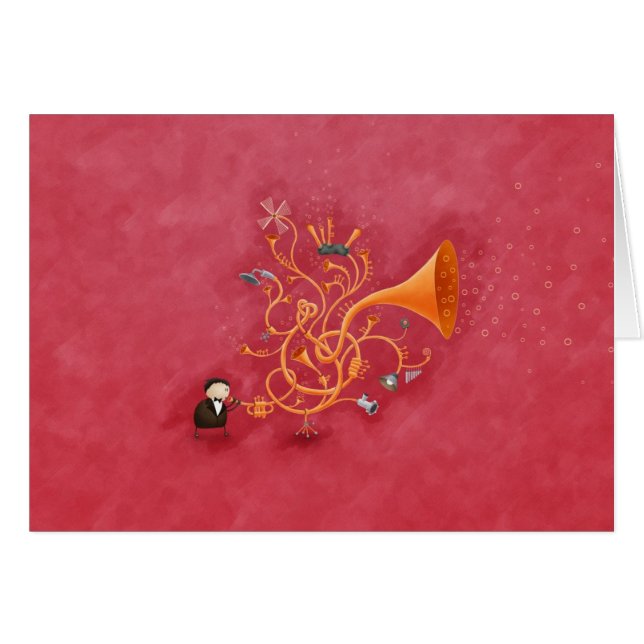 Trombombone Hälsningskort (Framsidan Horizontal)