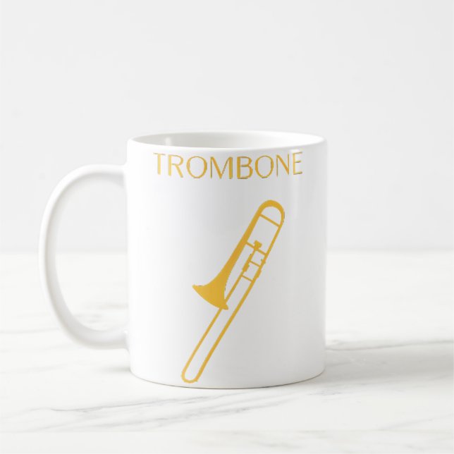 Trombon Band Symfoniorkester Trombon Kaffemugg (Vänster)