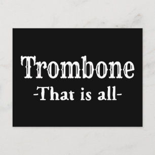 Trombon Det Är Allt Rolig Musik Vykort