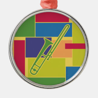 Trombon Färgblock Ornament