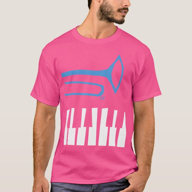 Trombone And Piano T Shirt (Framsida)