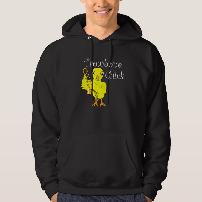Trombone-Chick Hoodie (Framsida)