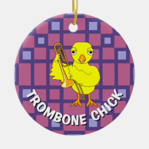Trombone-Chick Julgransprydnad Keramik