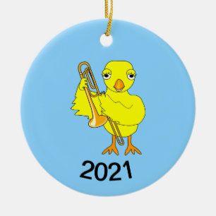 Trombone-Chick Julgransprydnad Keramik