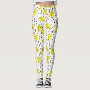 Trombone Chick Musik noter Leggings