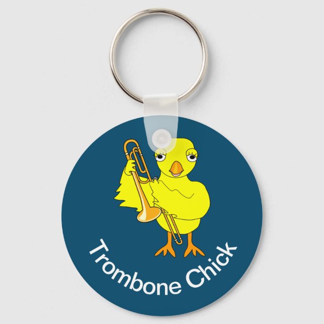 Trombone-Chick Nyckelring (Framsida)
