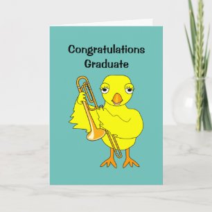 Trombone Chick Studenten Card Kort