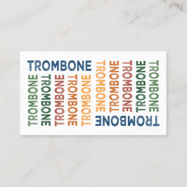Trombone Colorful Visitkort