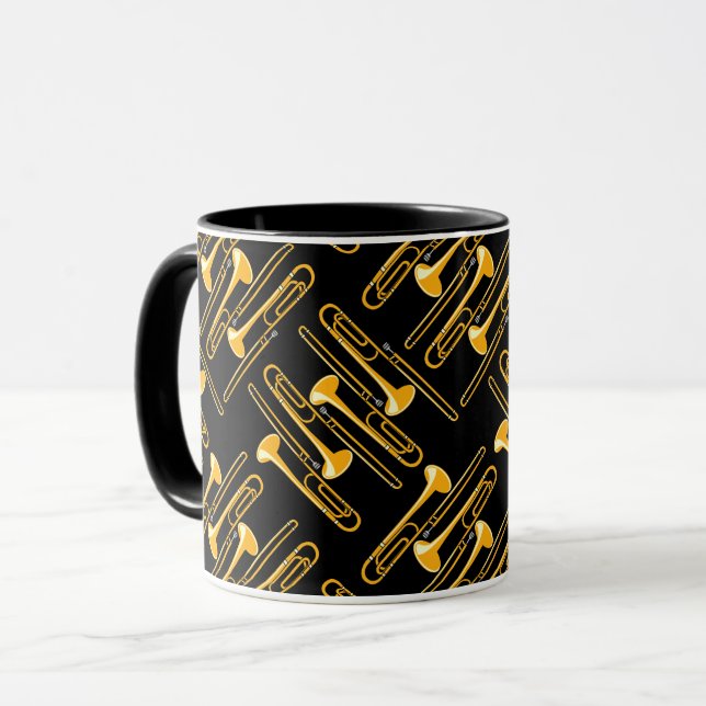 Trombone Crosshatch Mugg (Framsida vänster)